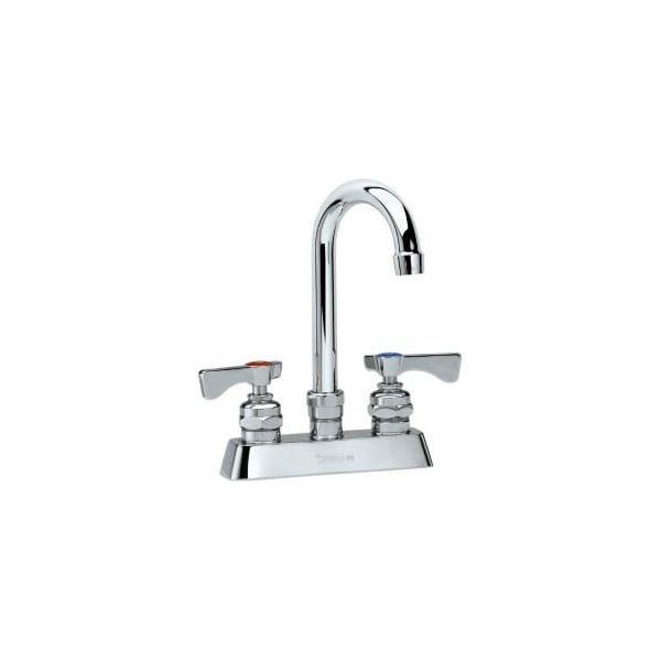 Krowne Krowne 15-301L - Royal Series 4" Center Deck Mount Faucet, 6" Gooseneck Spout 15-301L - main